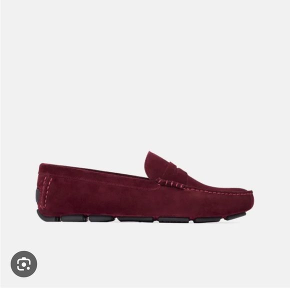 Janie and Jack Other - NEW • Janie and Jack • Boys Suede Leather Driving Shoe Slip On Burgundy Red
